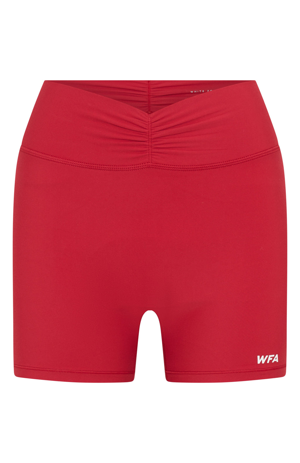 White Fox Radiate High Waisted Shorts Cherry Red