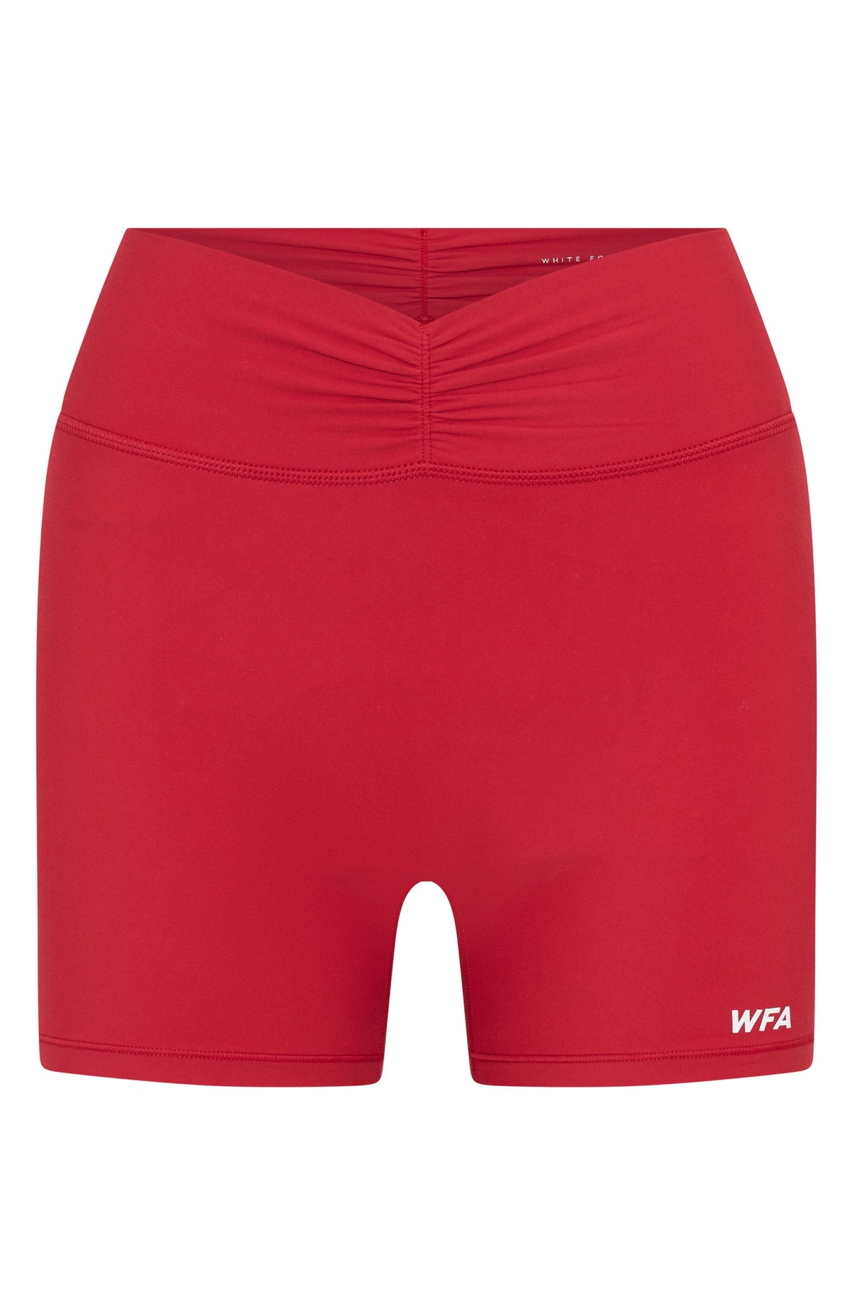 White Fox Radiate High Waisted Shorts Cherry Red