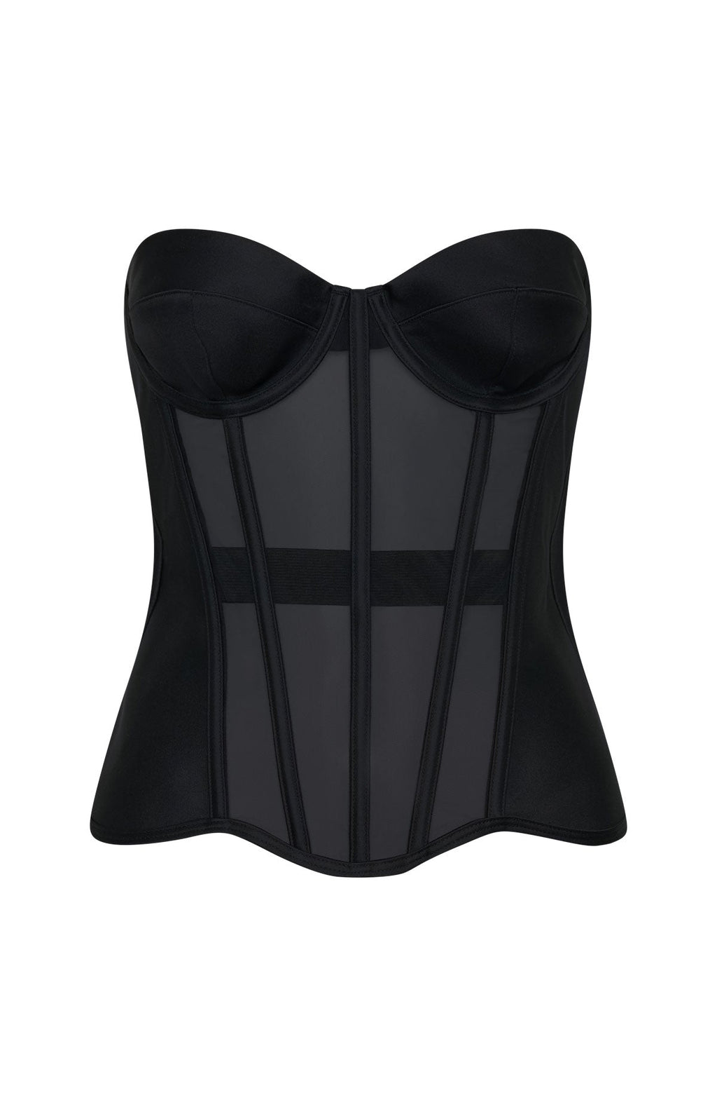 White Fox Call Me Your Baby Strapless Bustier Black