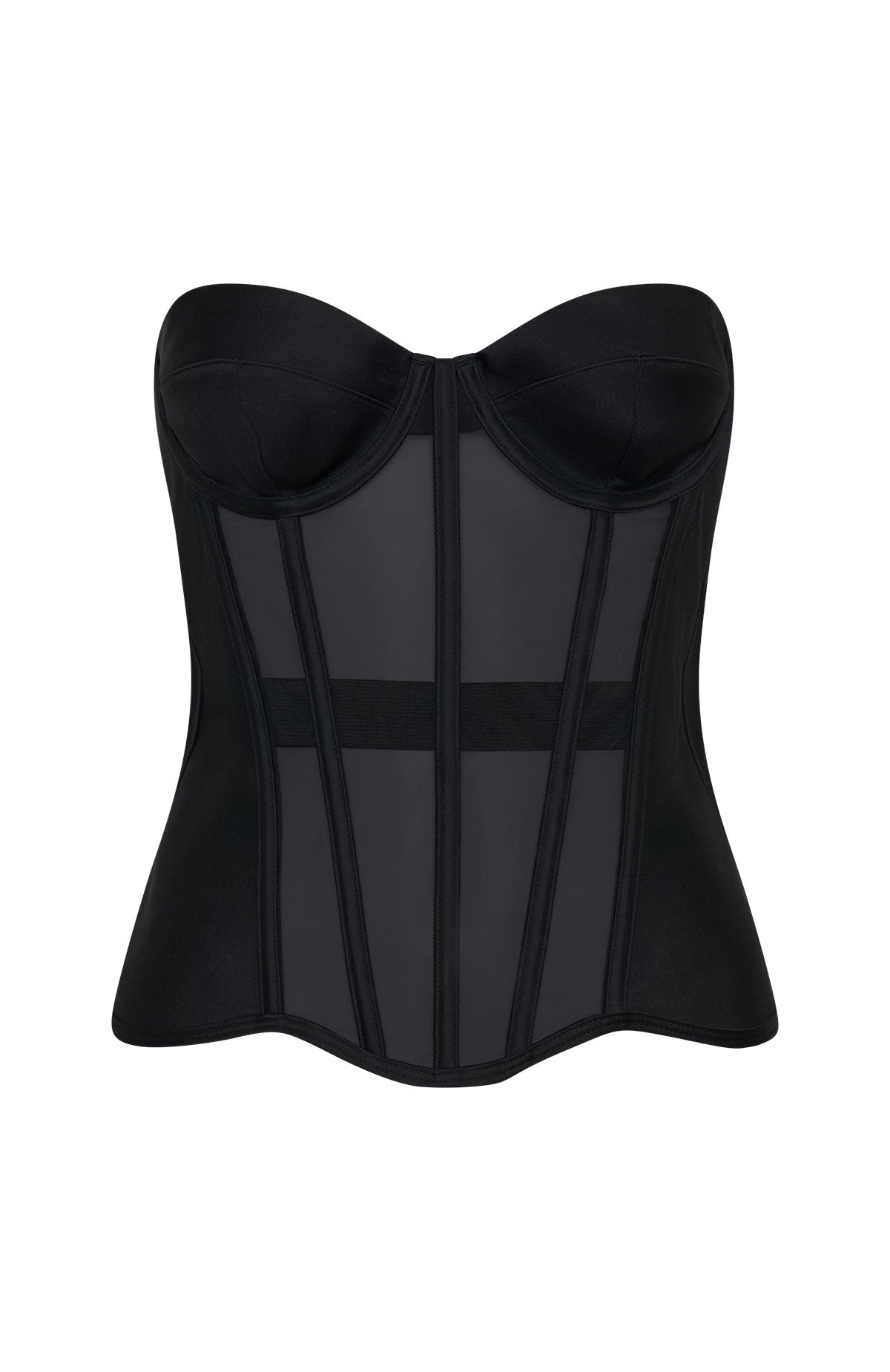 White Fox Call Me Your Baby Strapless Bustier Black