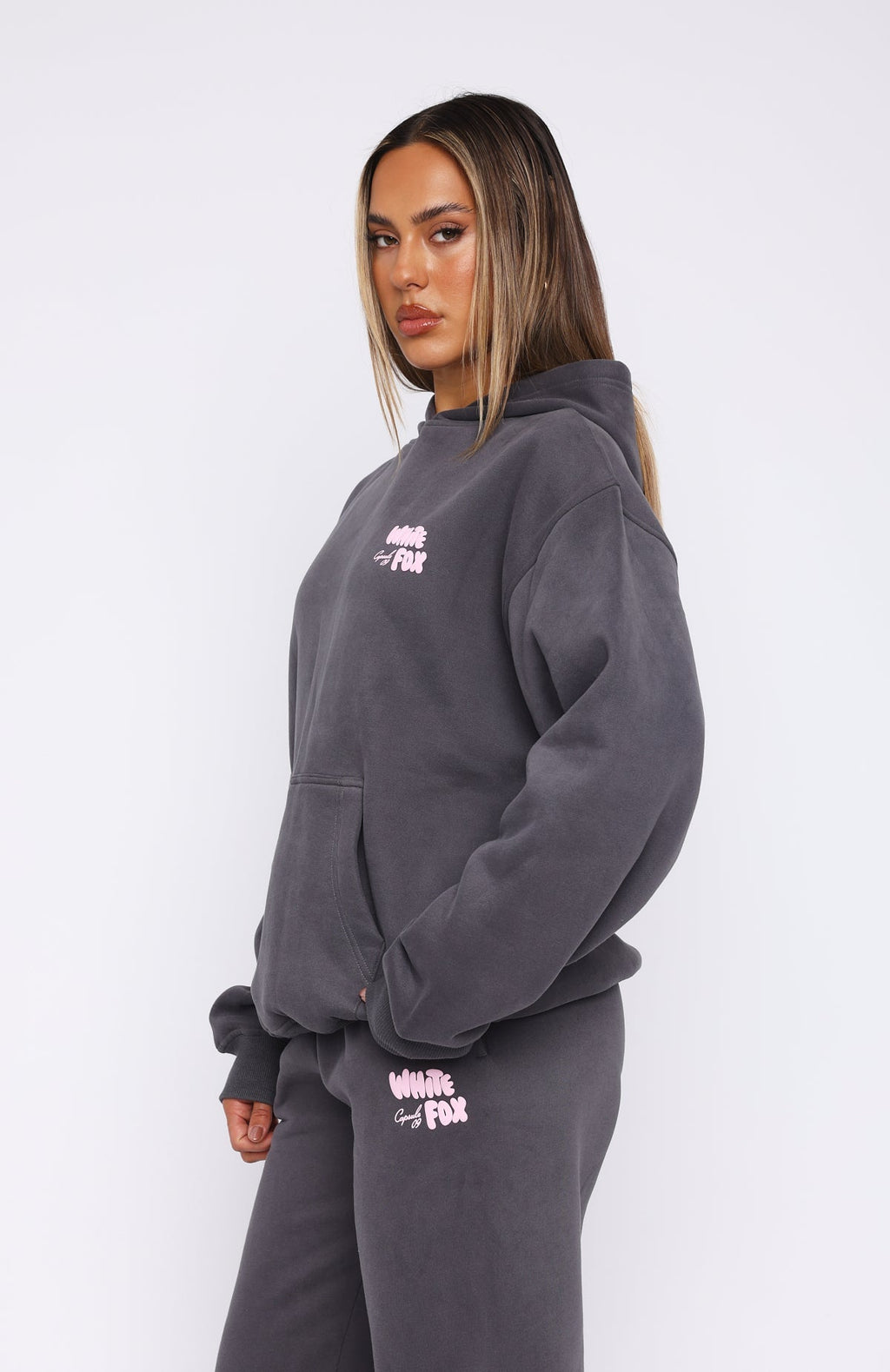 White Fox Capsule 9 Star Of The Moment Oversized Hoodie Volcanic