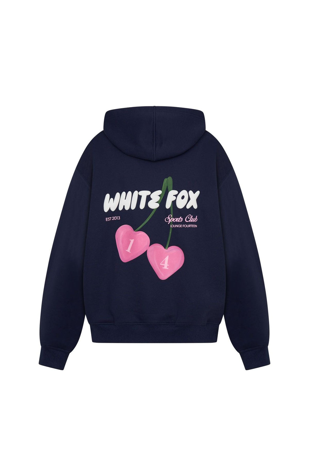 White Fox Club 14 Trinity Oversized Hoodie Navy