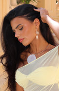 White Fox Makaio Earrings Gold