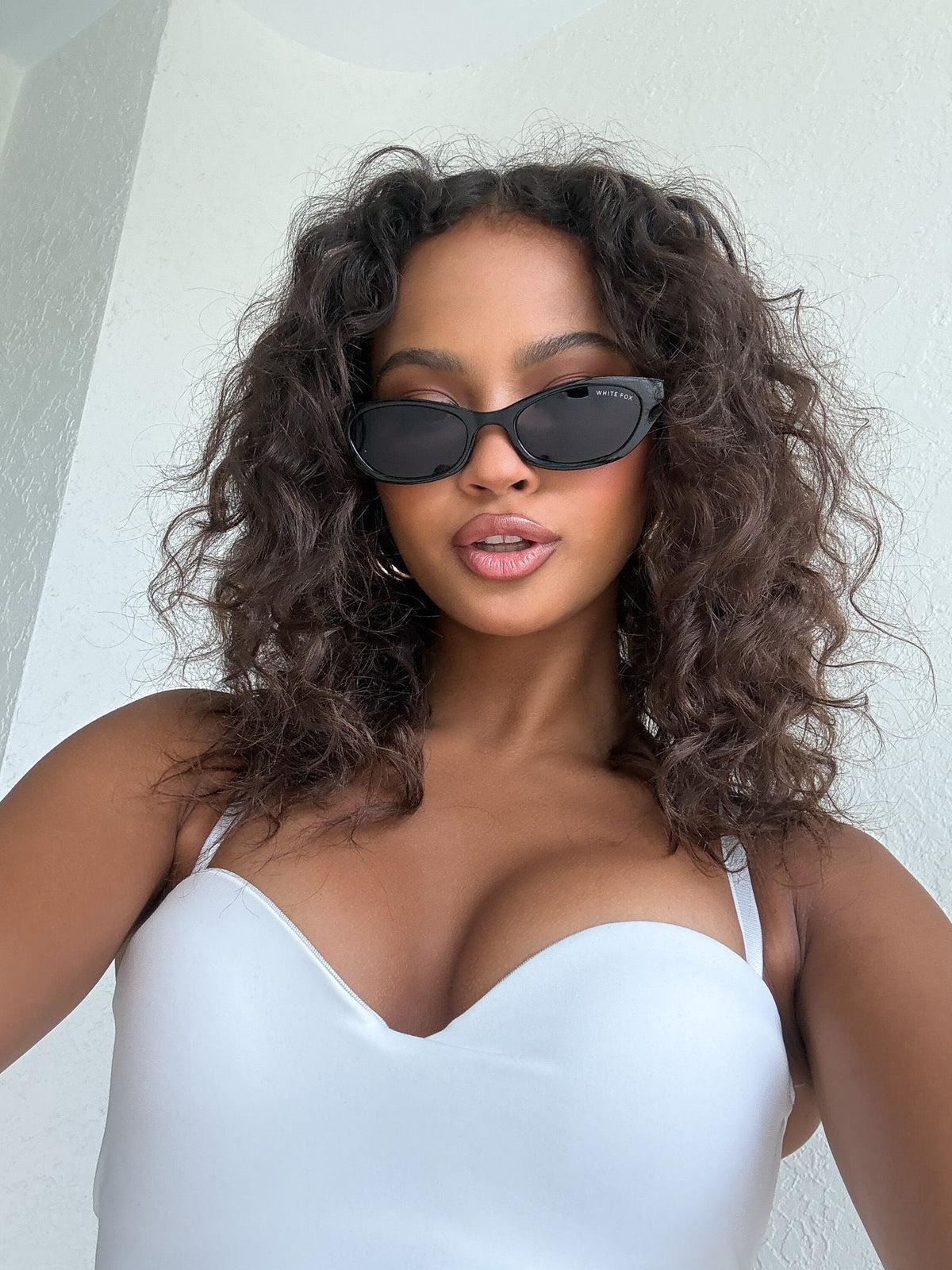 White Fox Nath Sunglasses Black