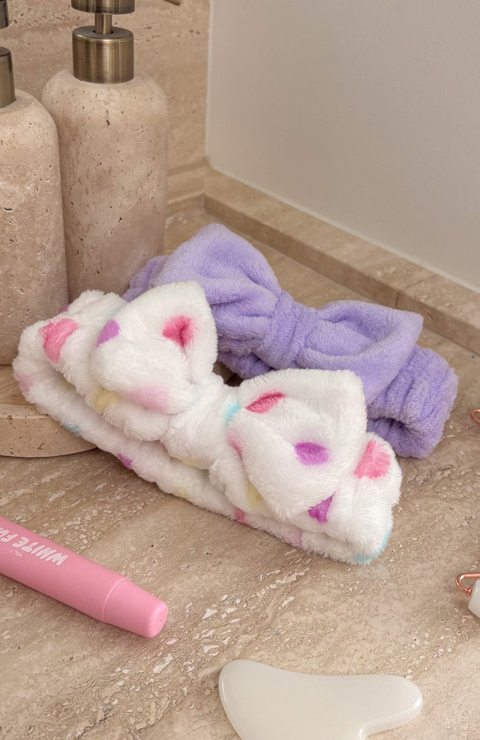 White Fox Kesia Beauty Headband 2 Pack Purple/White