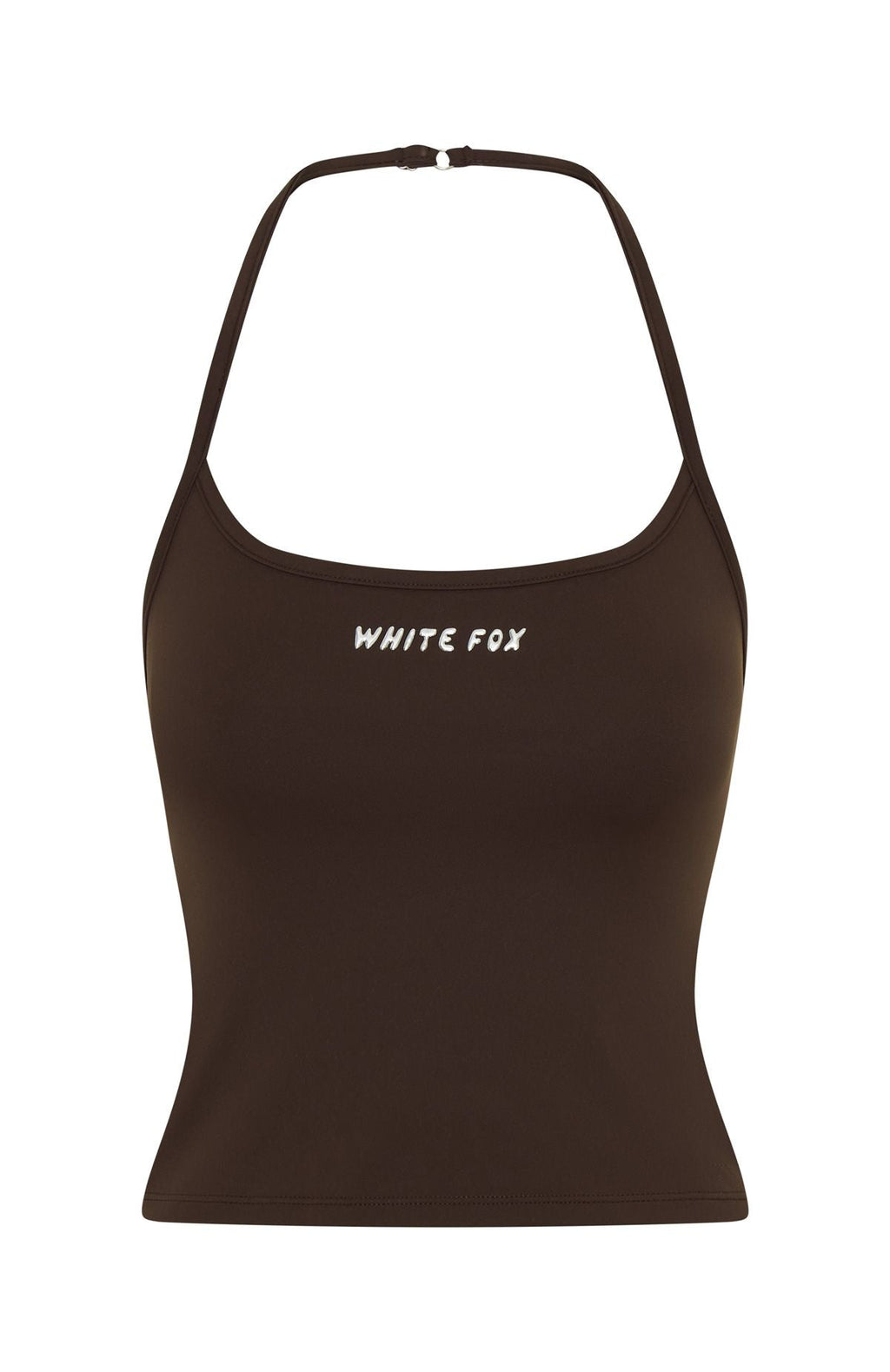 White Fox Test Drive Halter Top Chocolate