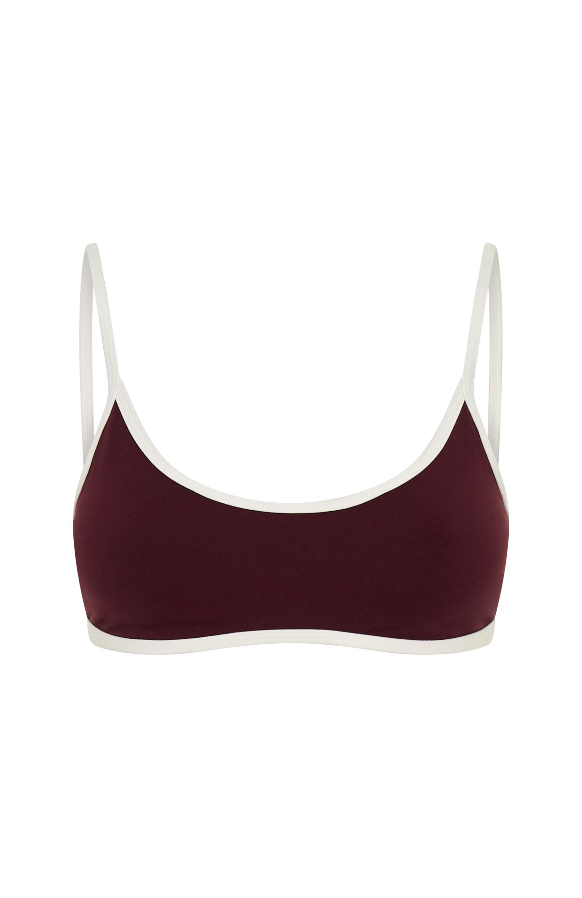 White Fox Blitz Sports Bra Merlot/Cream