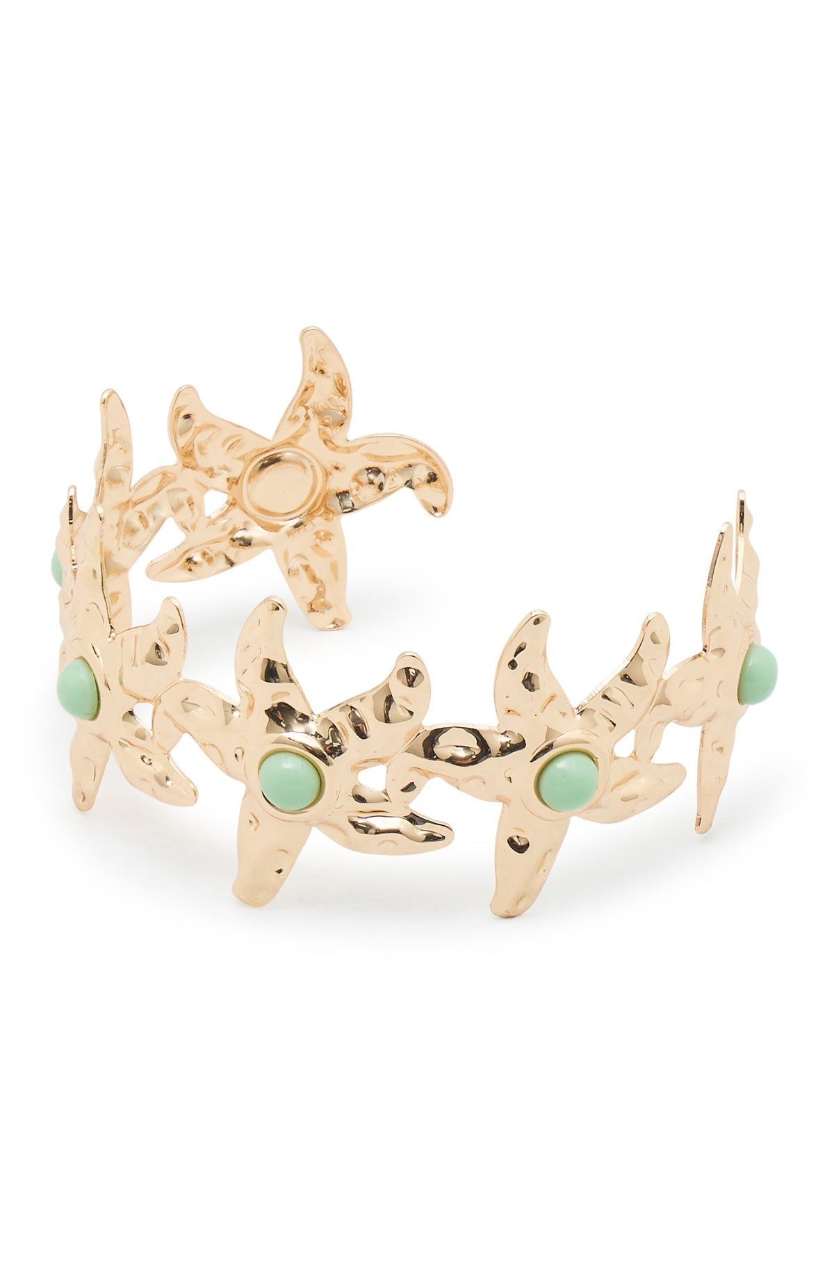 White Fox Matija Cuff Bracelet Gold