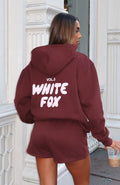 White Fox Offstage Hoodie Red Velvet