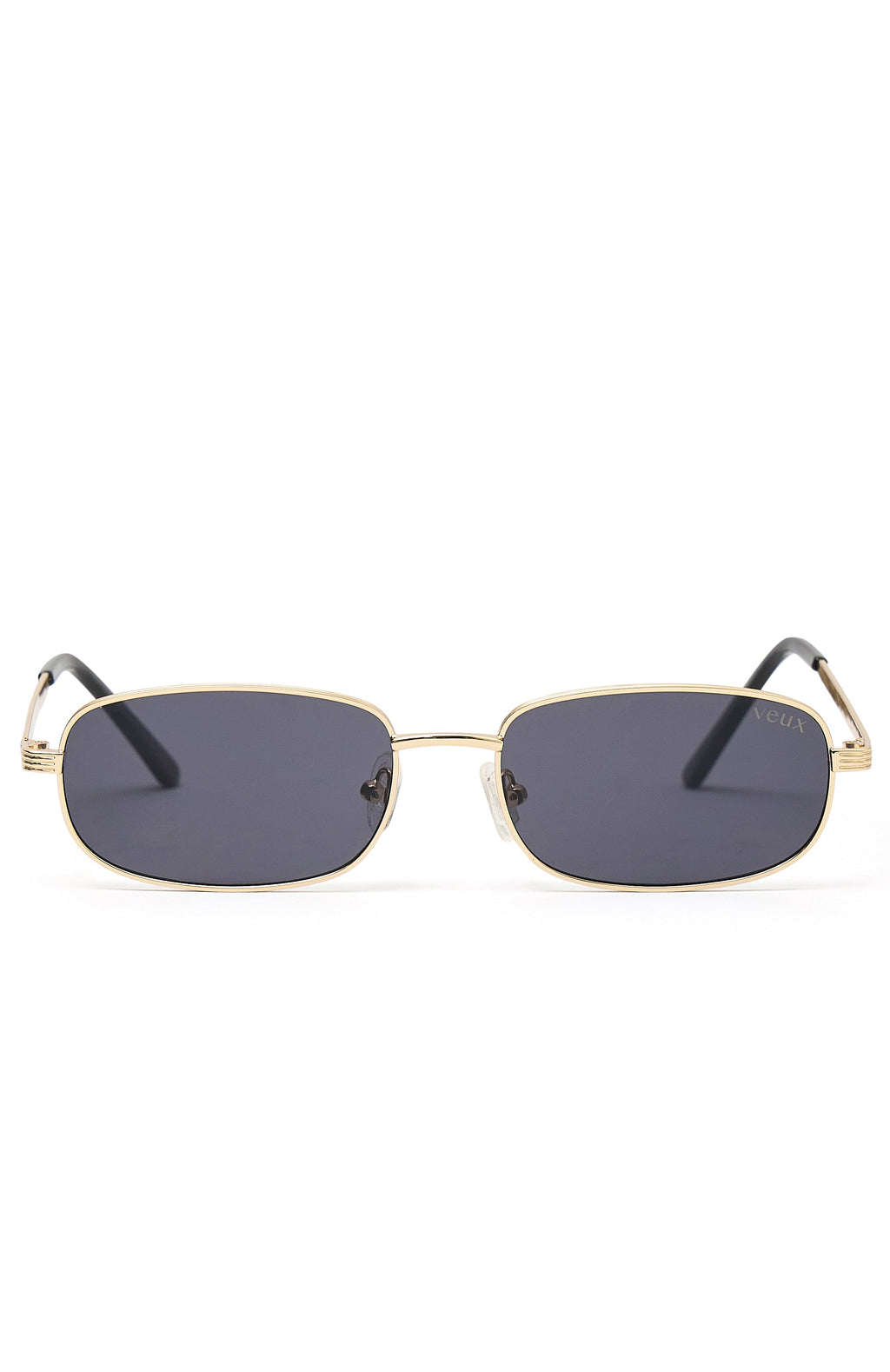 White Fox Canyon Sunglasses Gold/Black Lens