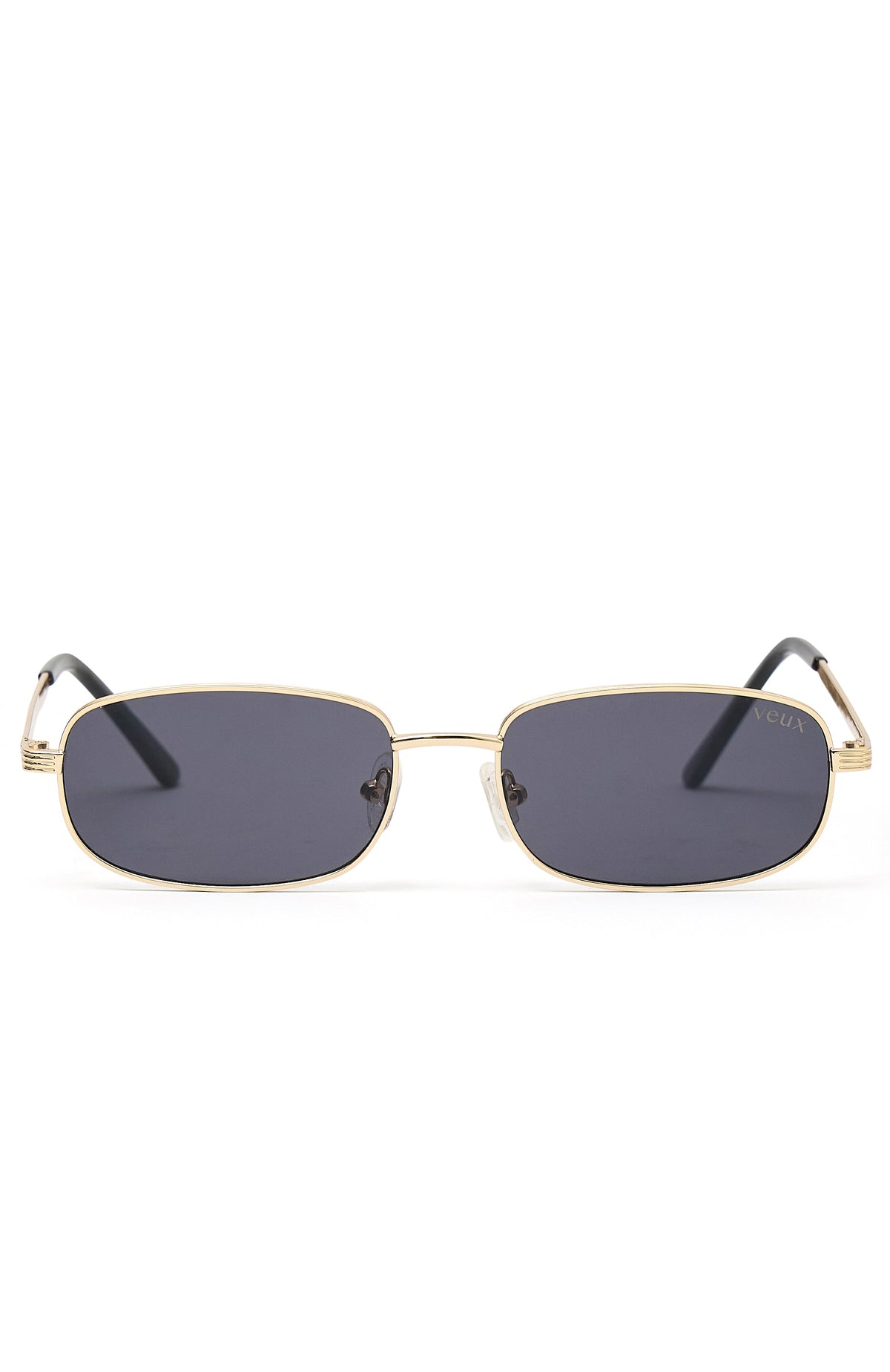 White Fox Canyon Sunglasses Gold/Black Lens
