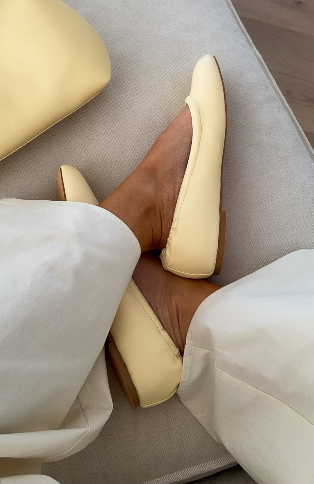 White Fox Lester Ballet Flats Butter
