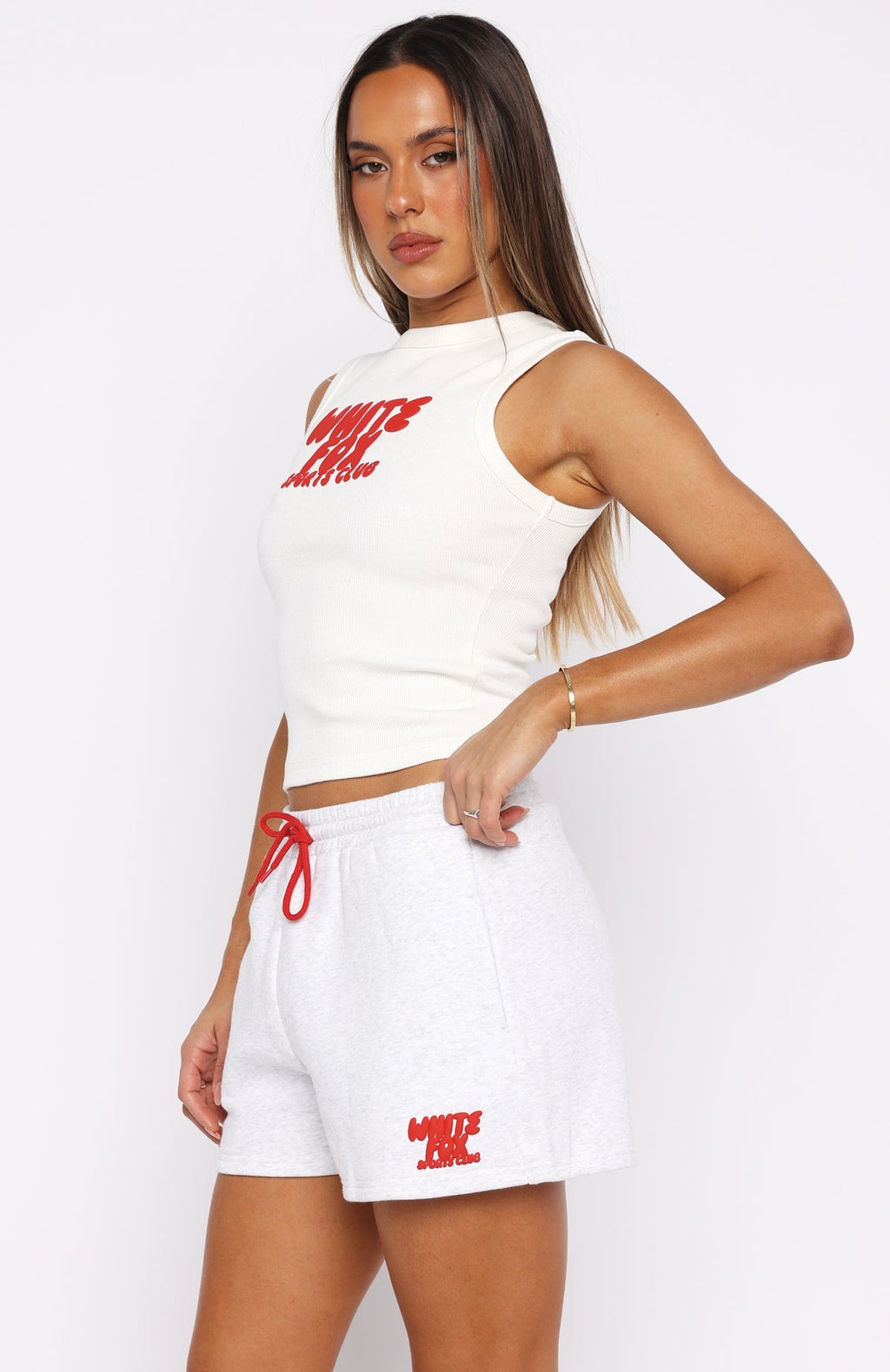 White Fox Club 14 Allie Tank Top White