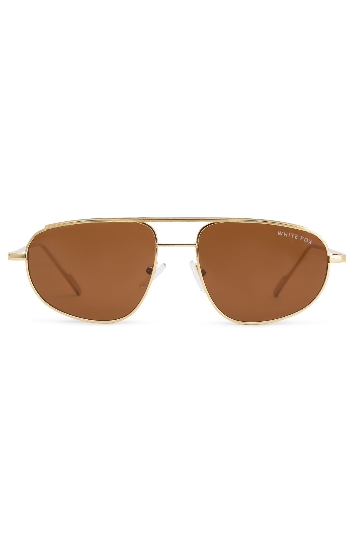 White Fox Elara Sunglasses Gold/Chocolate