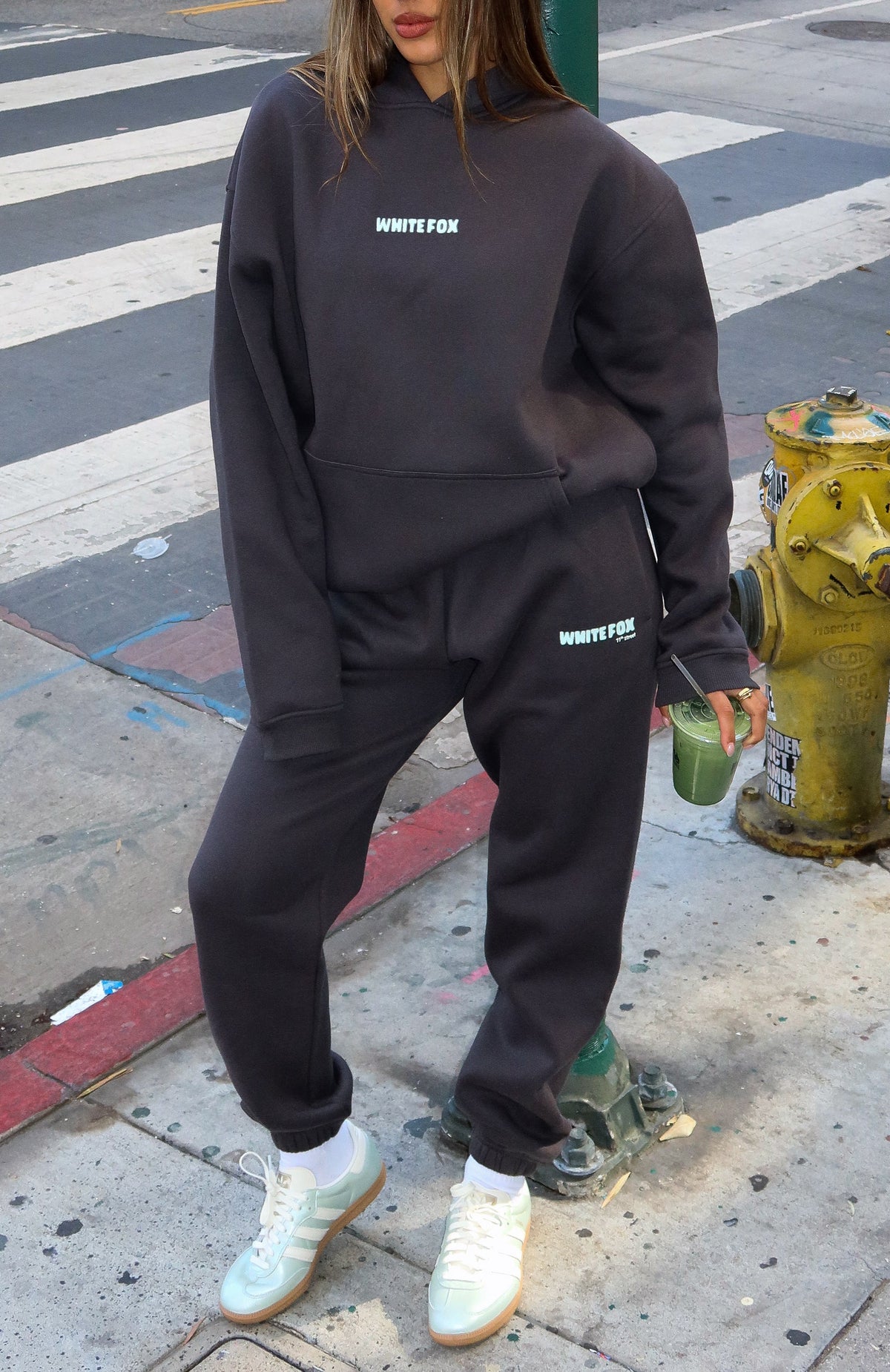 White Fox 11th Street New York Or Nowhere Sweatpants Matcha Crumble