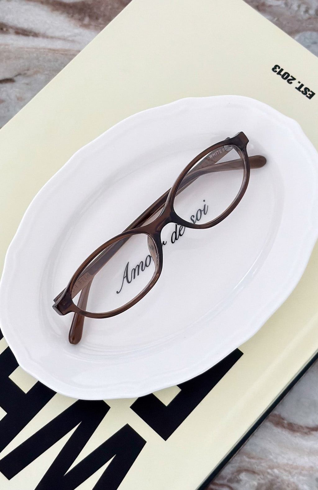 White Fox Robert Blue Light Glasses Chocolate/Clear