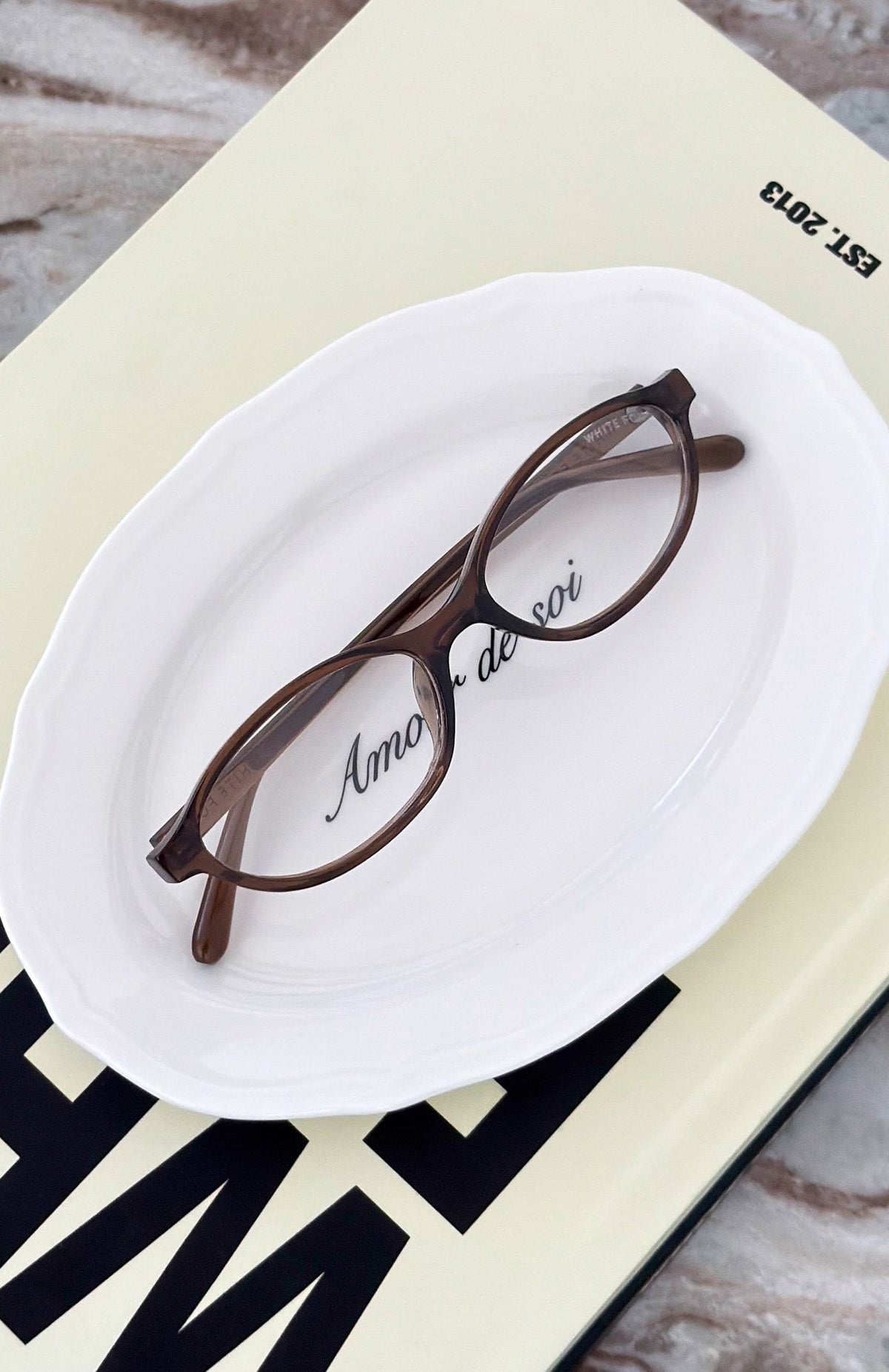 White Fox Robert Blue Light Glasses Chocolate/Clear