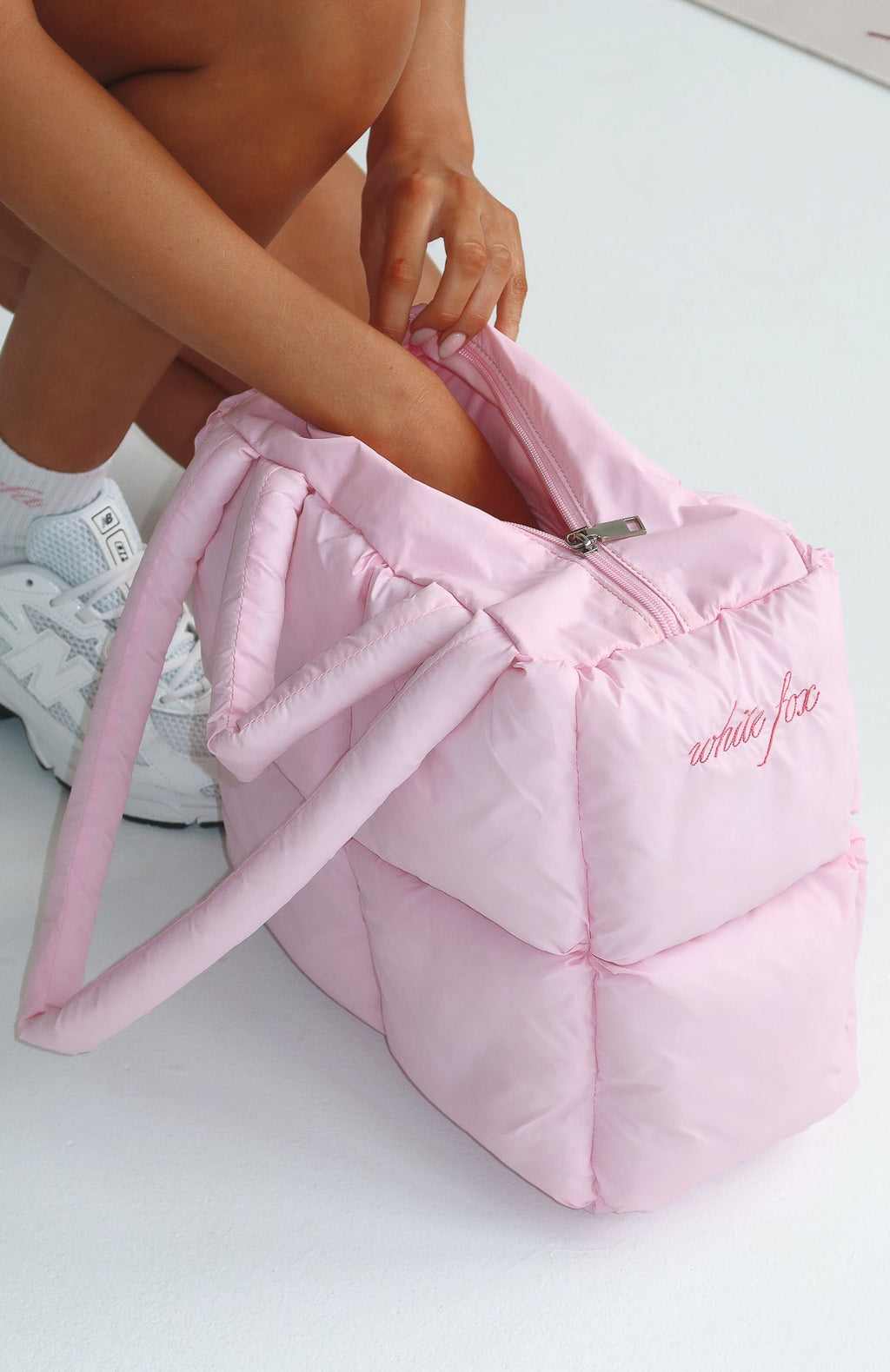 White Fox Malik Puffer Shoulder Bag Marshmallow