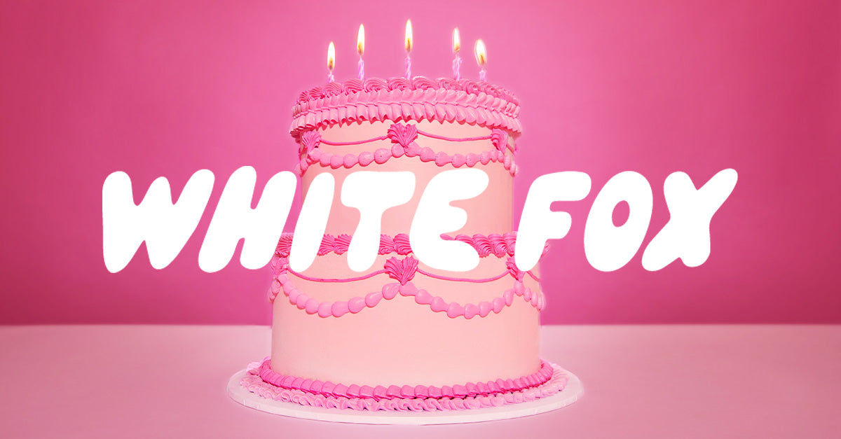 White Fox Birthday Gift Card