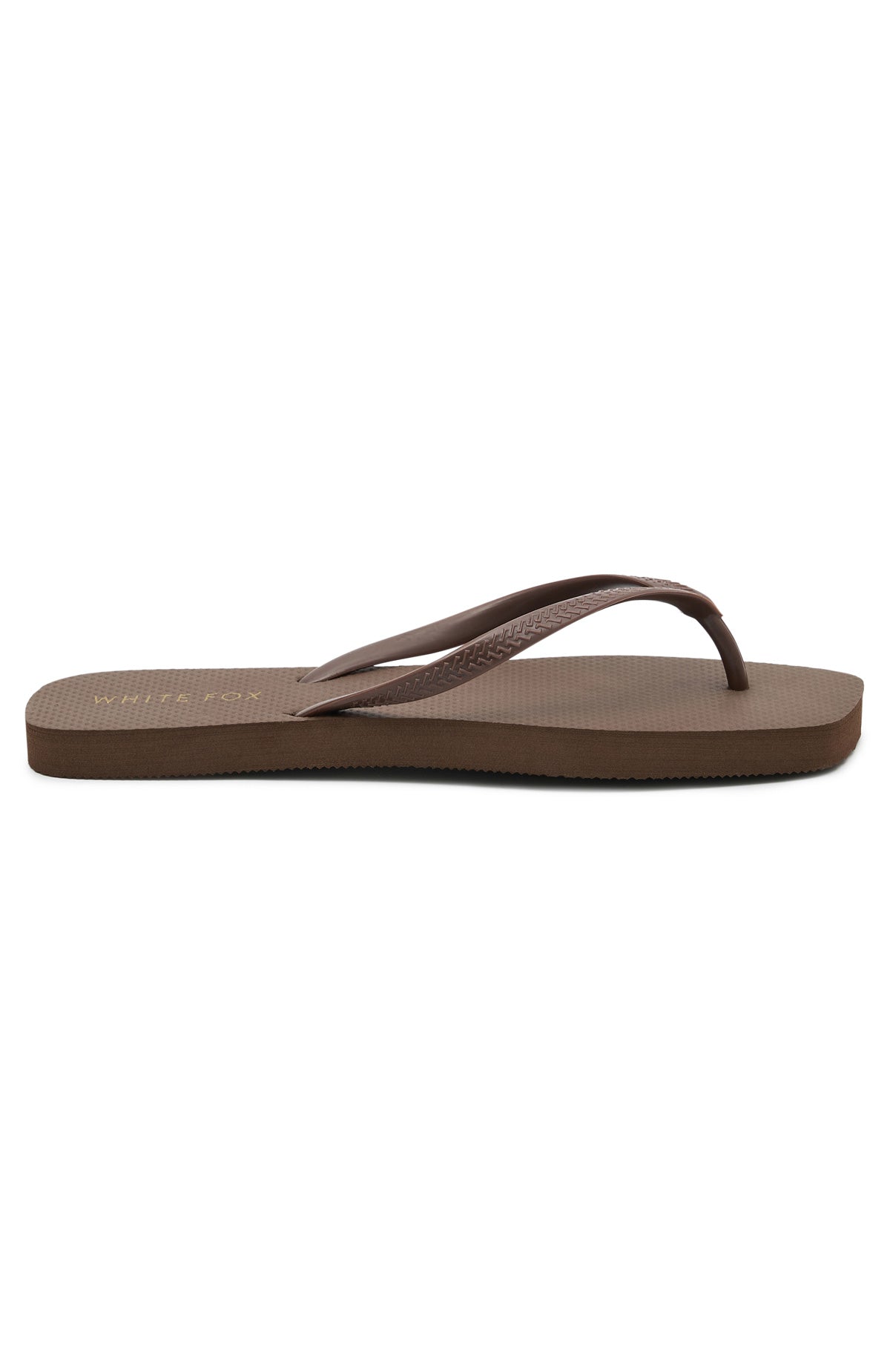 White Fox Josie Thong Sandals Chocolate