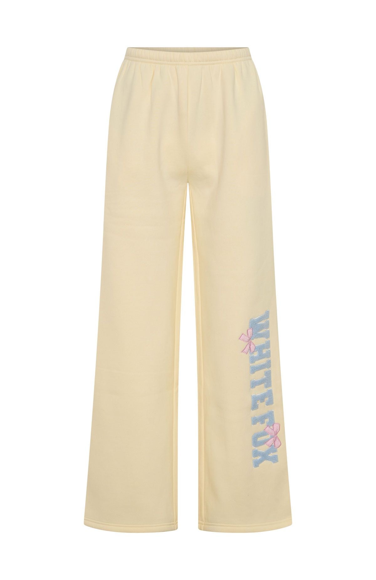 White Fox Daydreamers Madeline Wide Leg Sweatpants Lemon