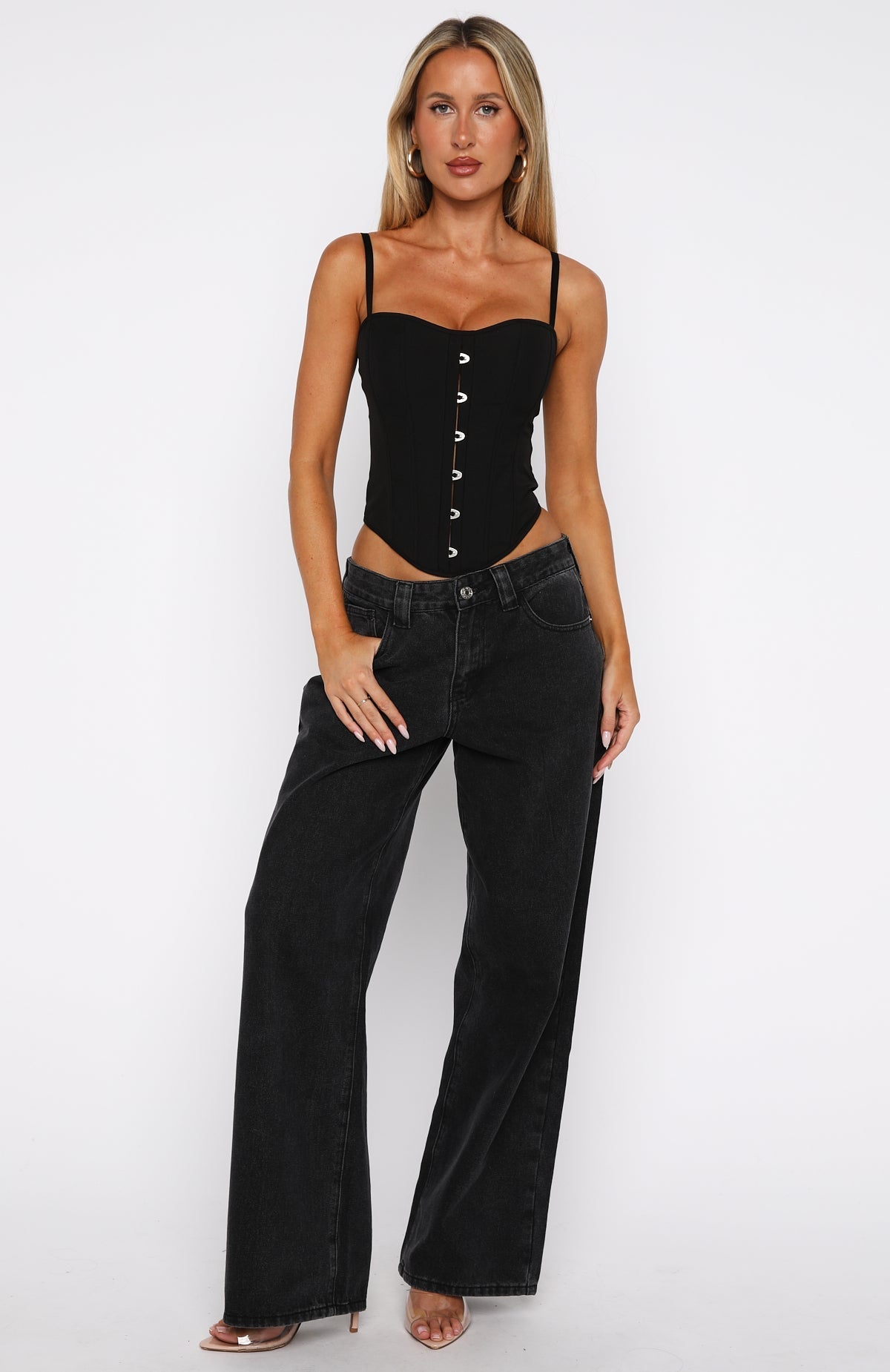 White Fox Lost In Paris Bustier Black