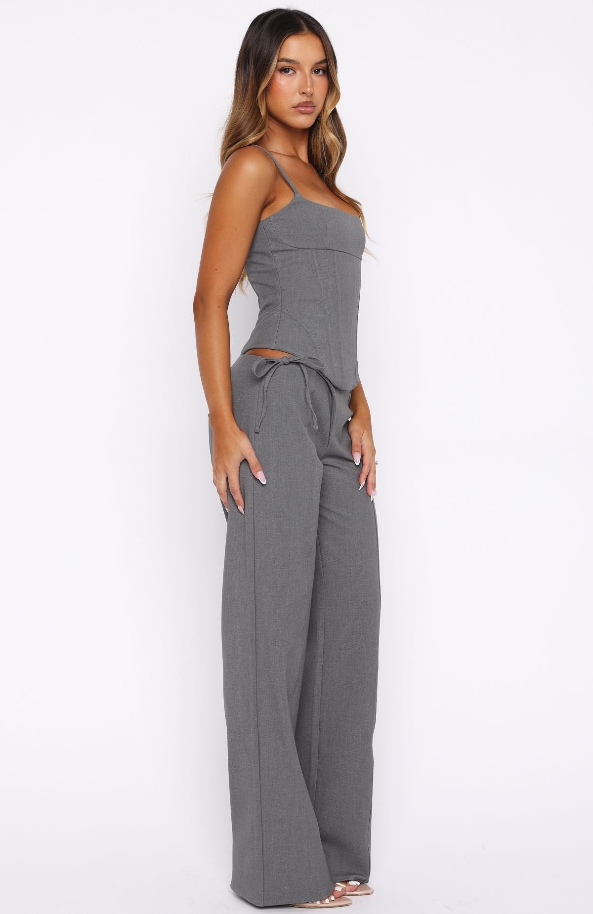 White Fox Sunny Seine Pants Grey