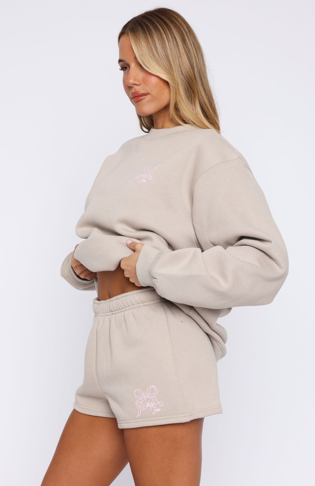White Fox Love You Forever Lounge Shorts Moon