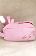 White Fox Lillian Cosmetic Bag Baby Pink