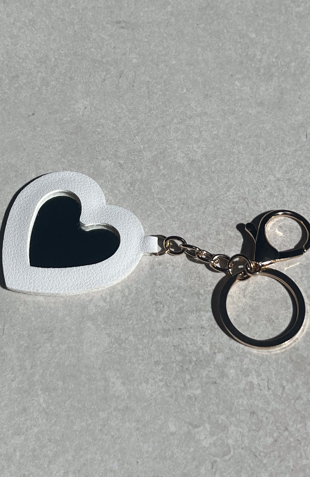 White Fox Haven Keychain White