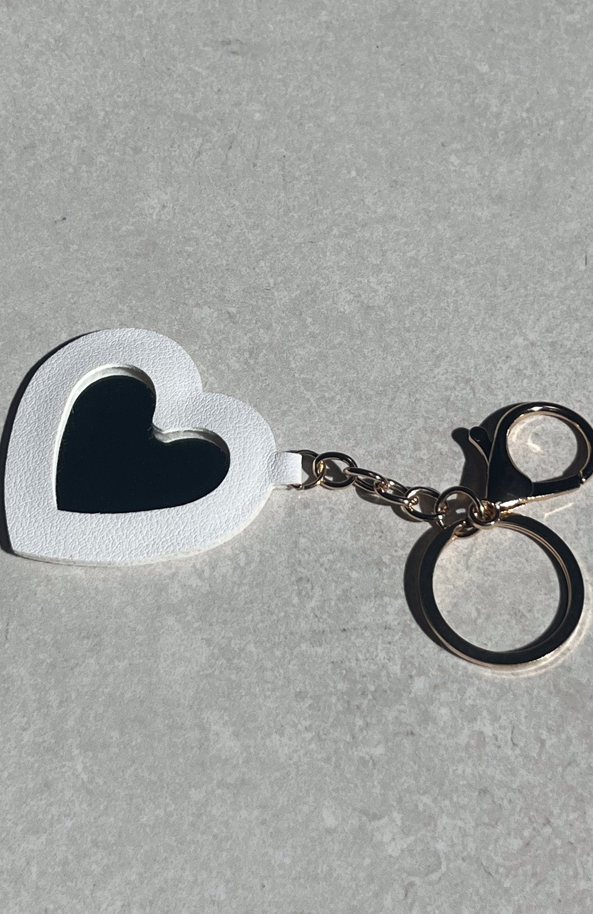 White Fox Haven Keychain White