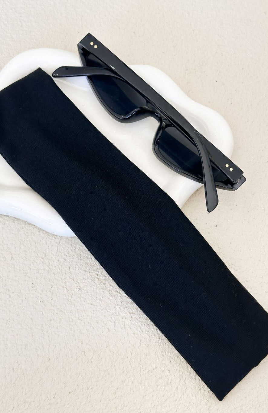 White Fox Tash Headband Black