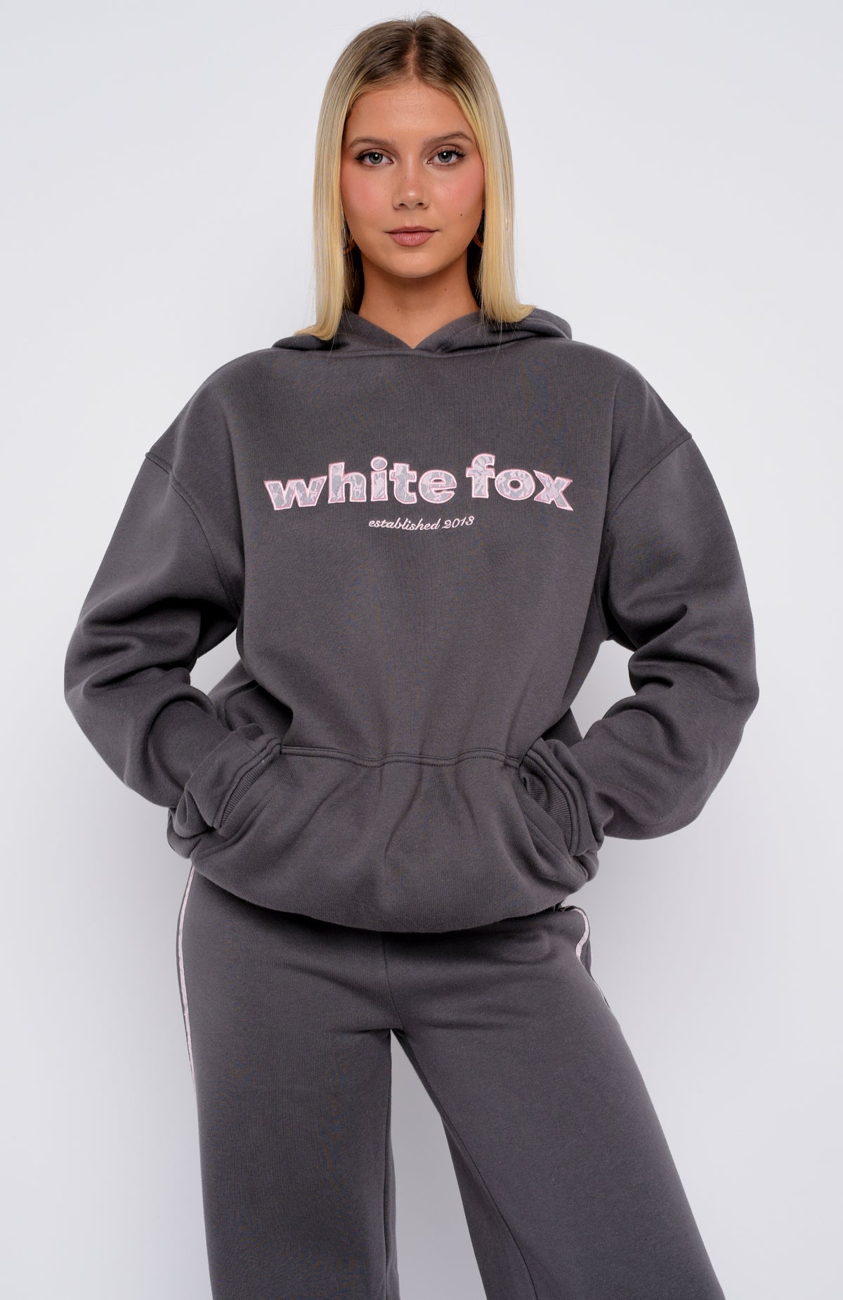 White Fox Gave You Everything Oversized Hoodie Volcanic