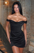 White Fox Way To Good Mini Dress Black