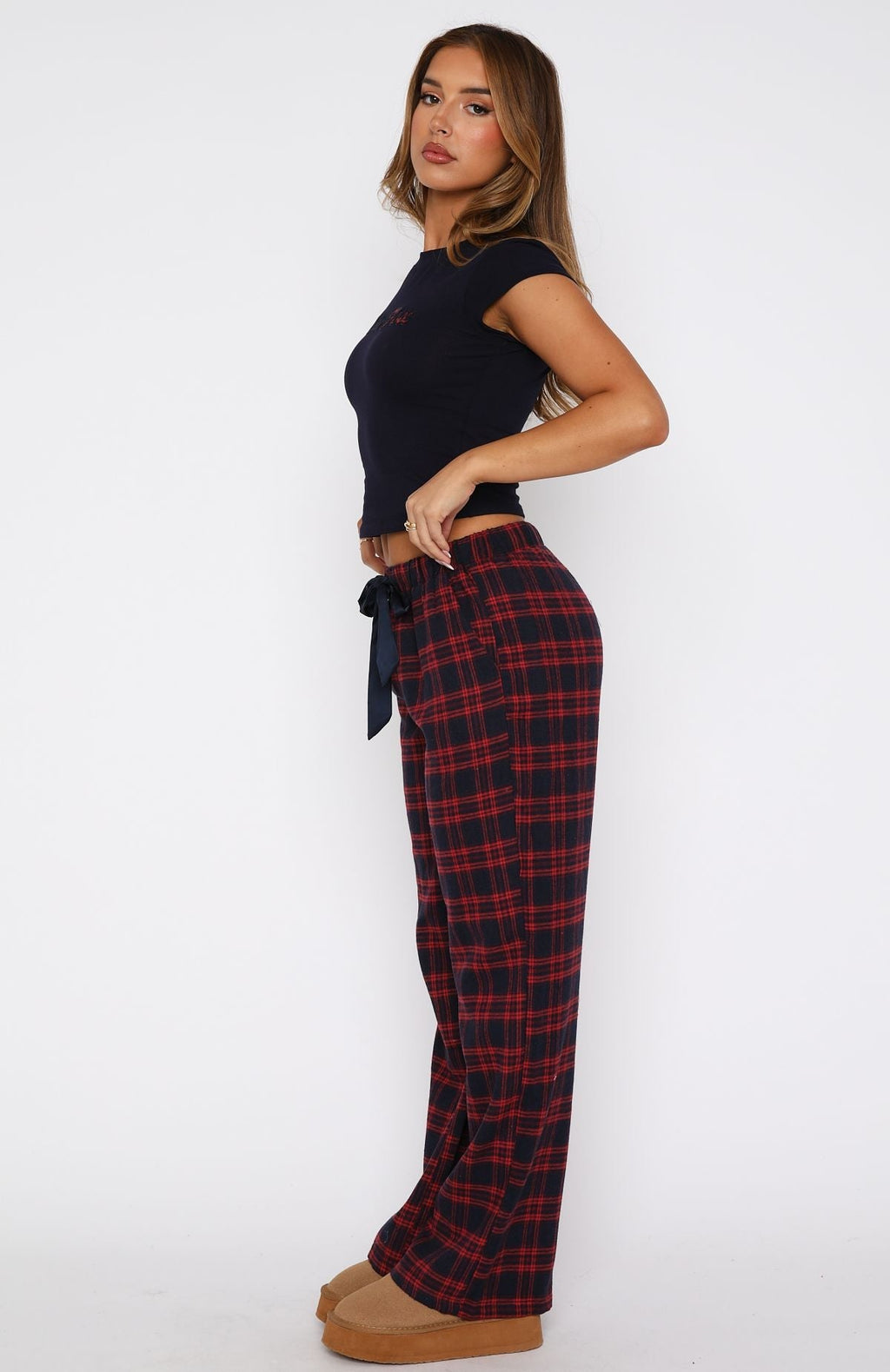 White Fox That Time Of Year Pyjama Pants Red/Navy