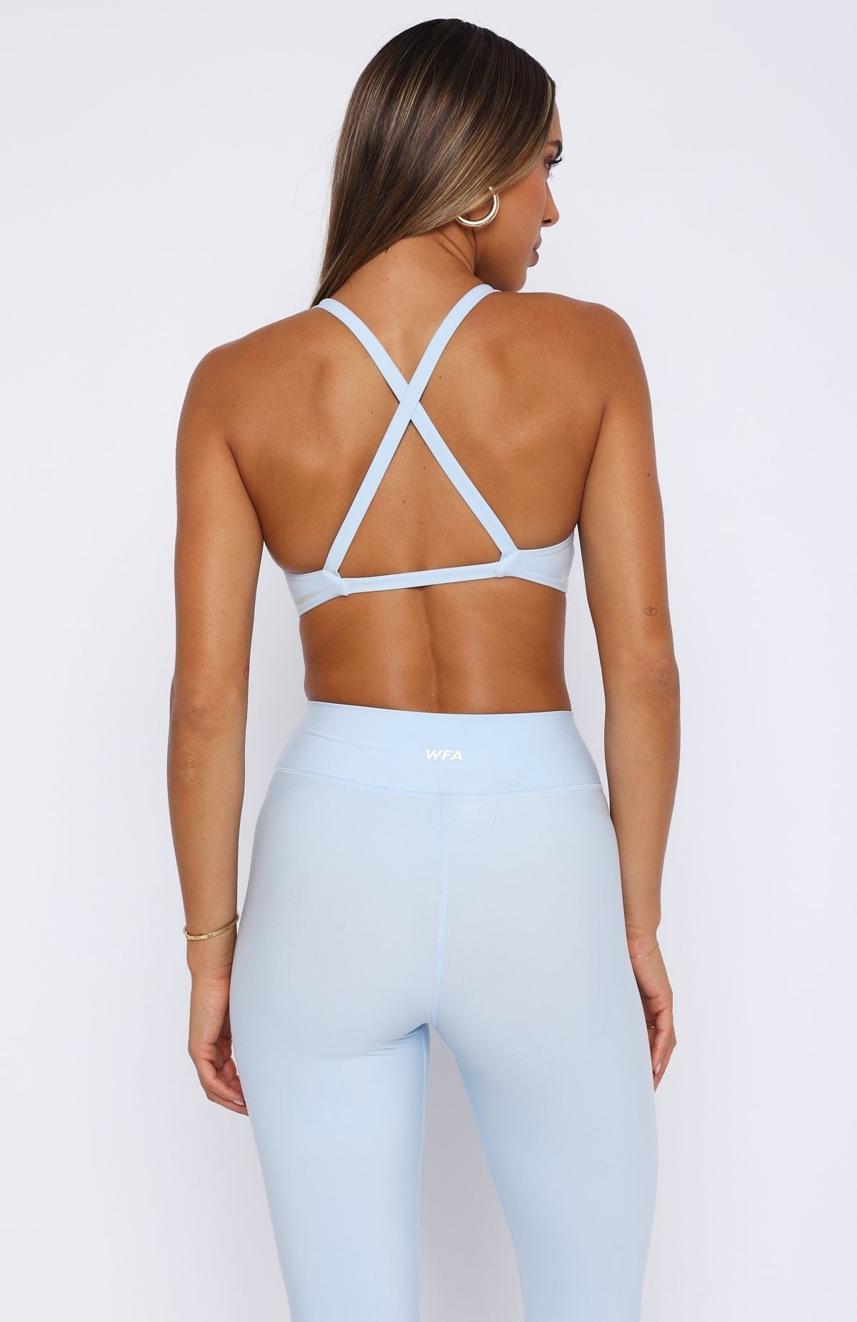 White Fox High Definition Sports Bra Baby Blue