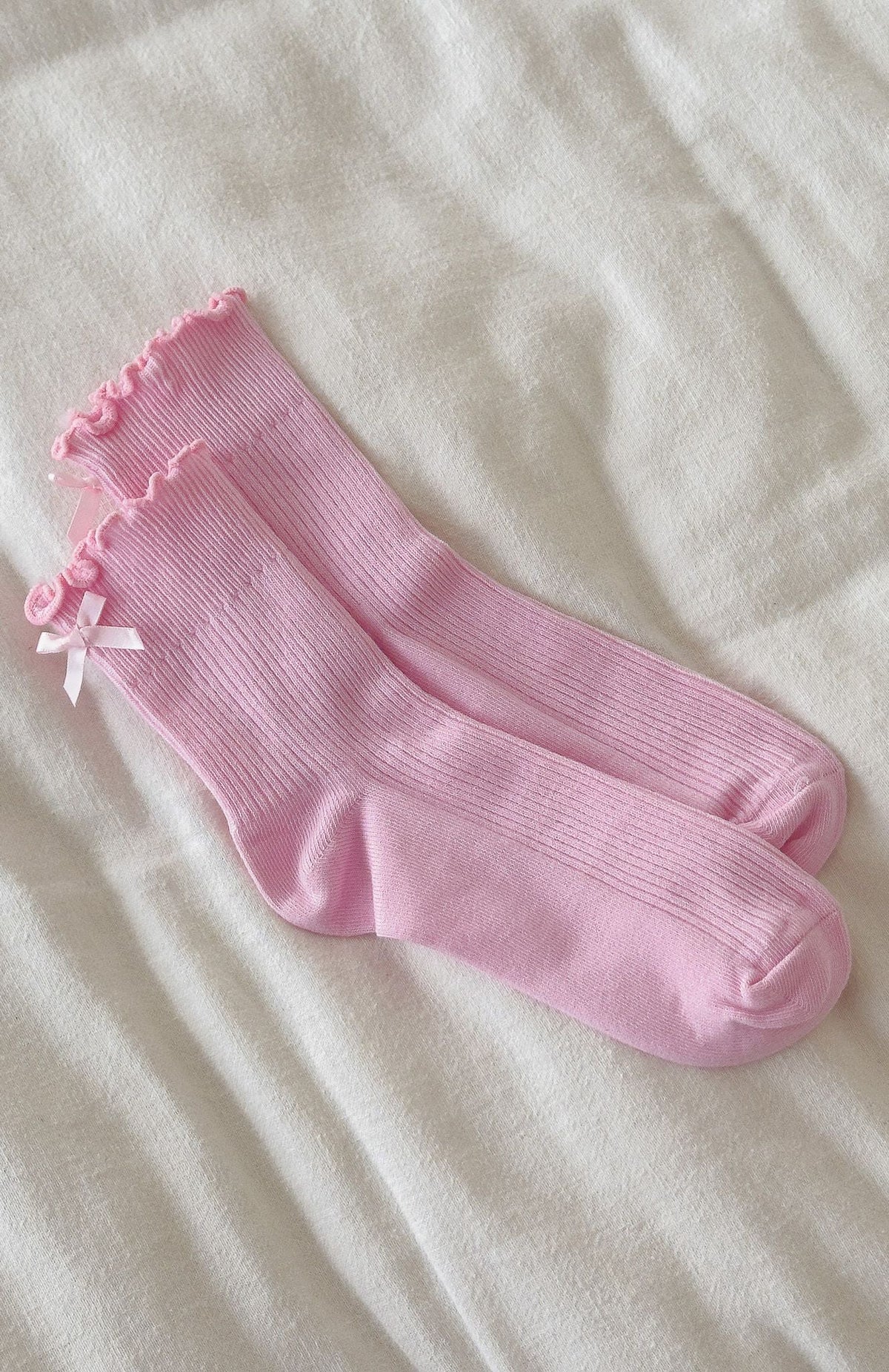 White Fox Which One Socks Pink