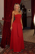 White Fox Take Back Maxi Dress Red