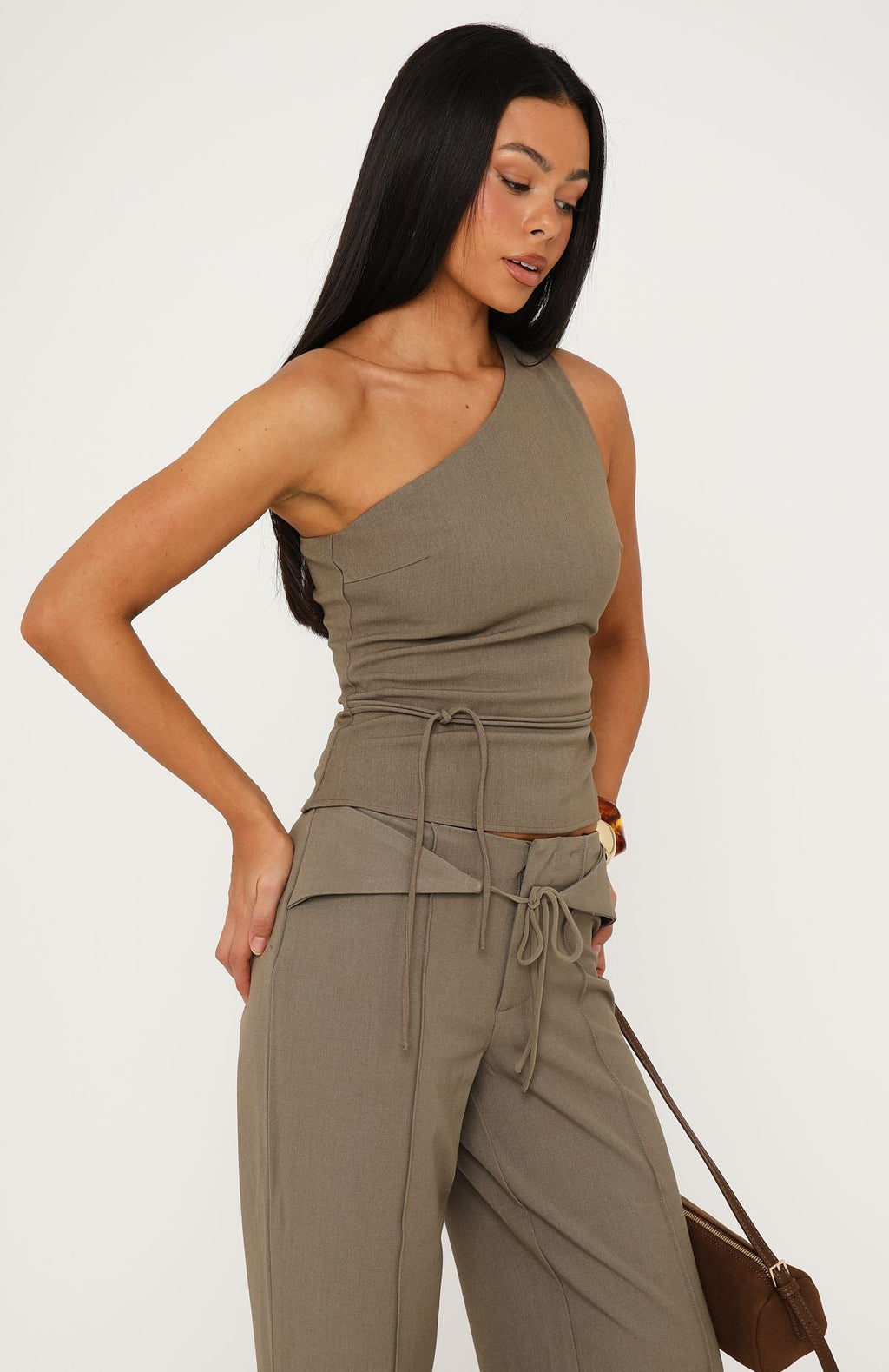 White Fox Angel And Grace Top Olive