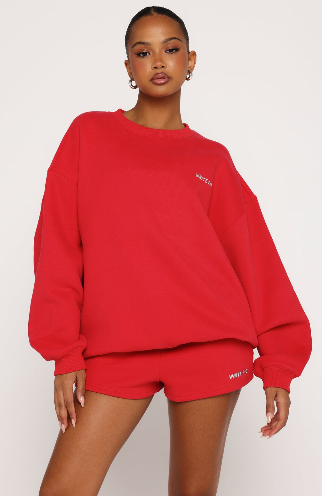White Fox Test Drive Lounge Shorts Red