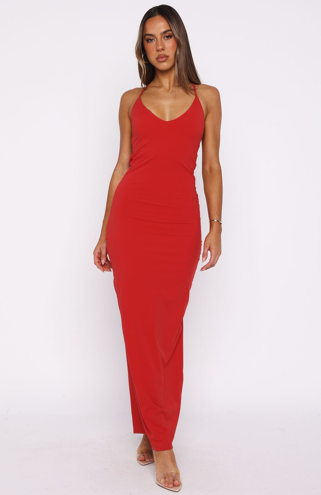 White Fox Fever Dream Maxi Dress Red
