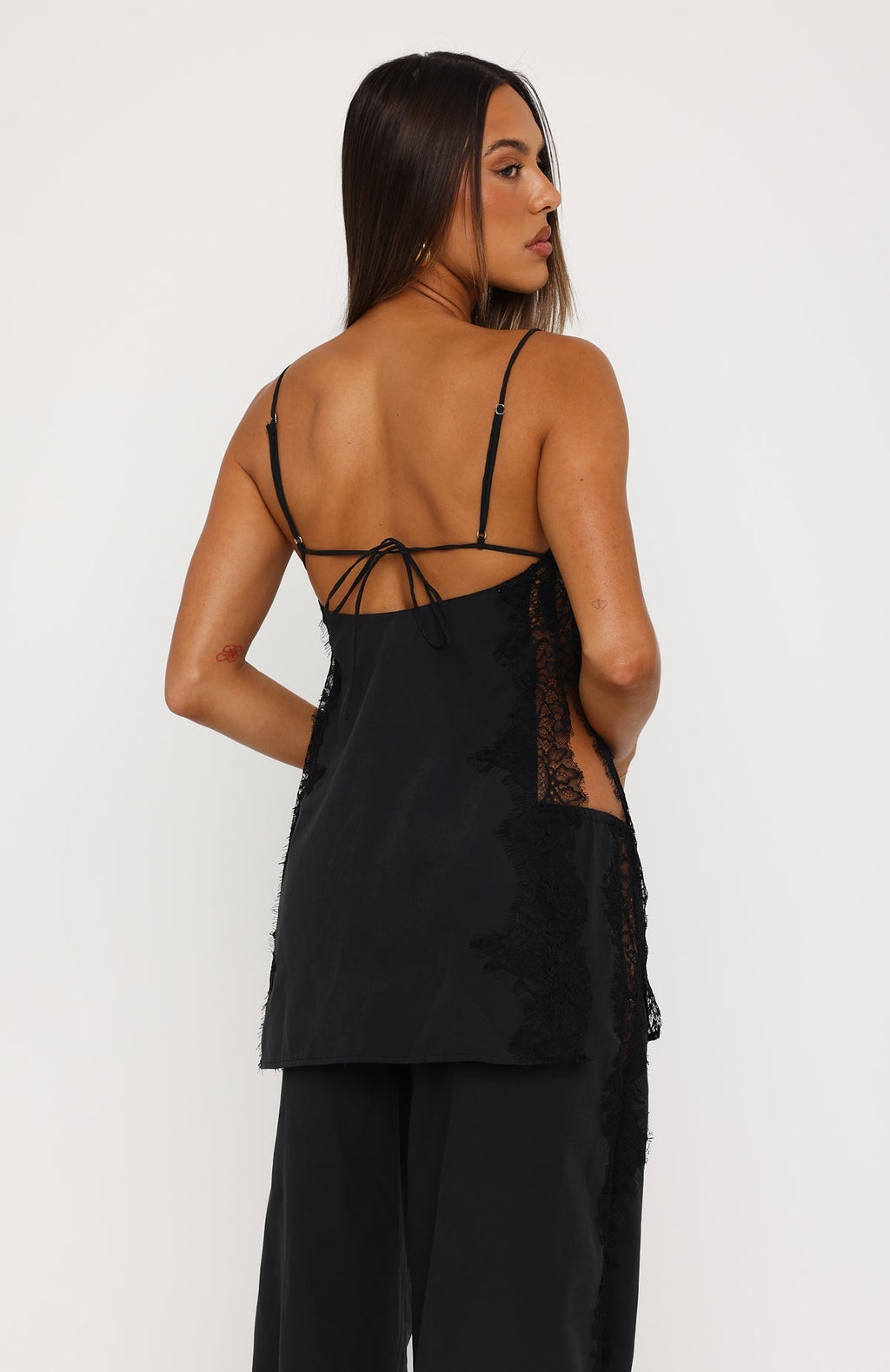 White Fox Porcelain Nights Top Black