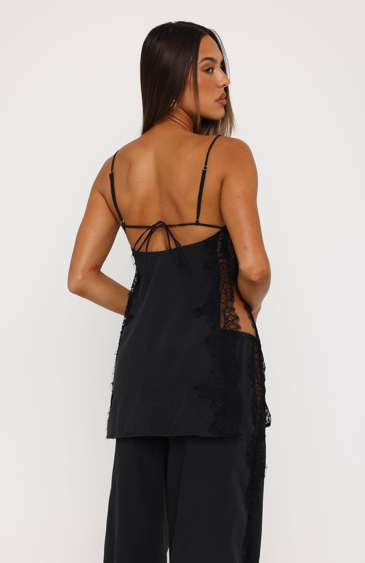 White Fox Porcelain Nights Top Black