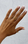 White Fox Bridie Ring Gold
