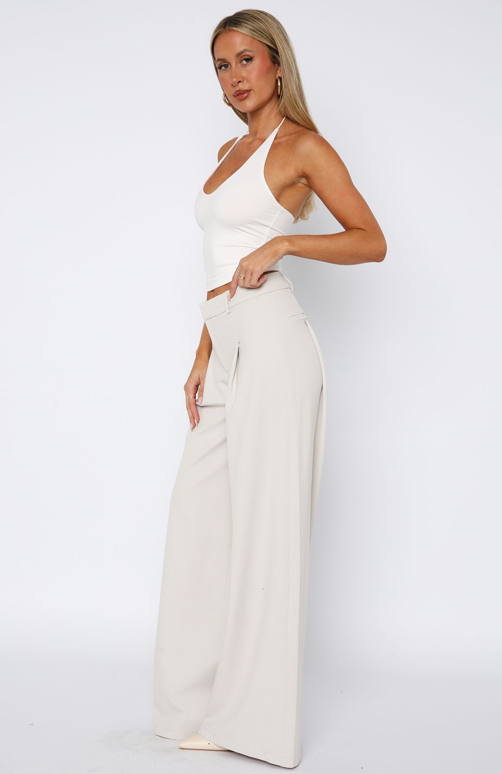White Fox It's Now Or Never Pants Bone