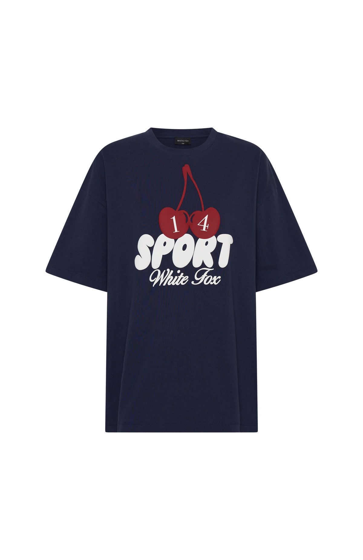 White Fox Club 14 Peyton Oversized Tee Navy