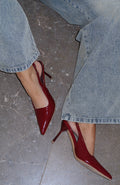 White Fox Tayte Slingback Heel Cherry Cola