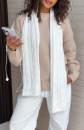 White Fox Talia Scarf Cream