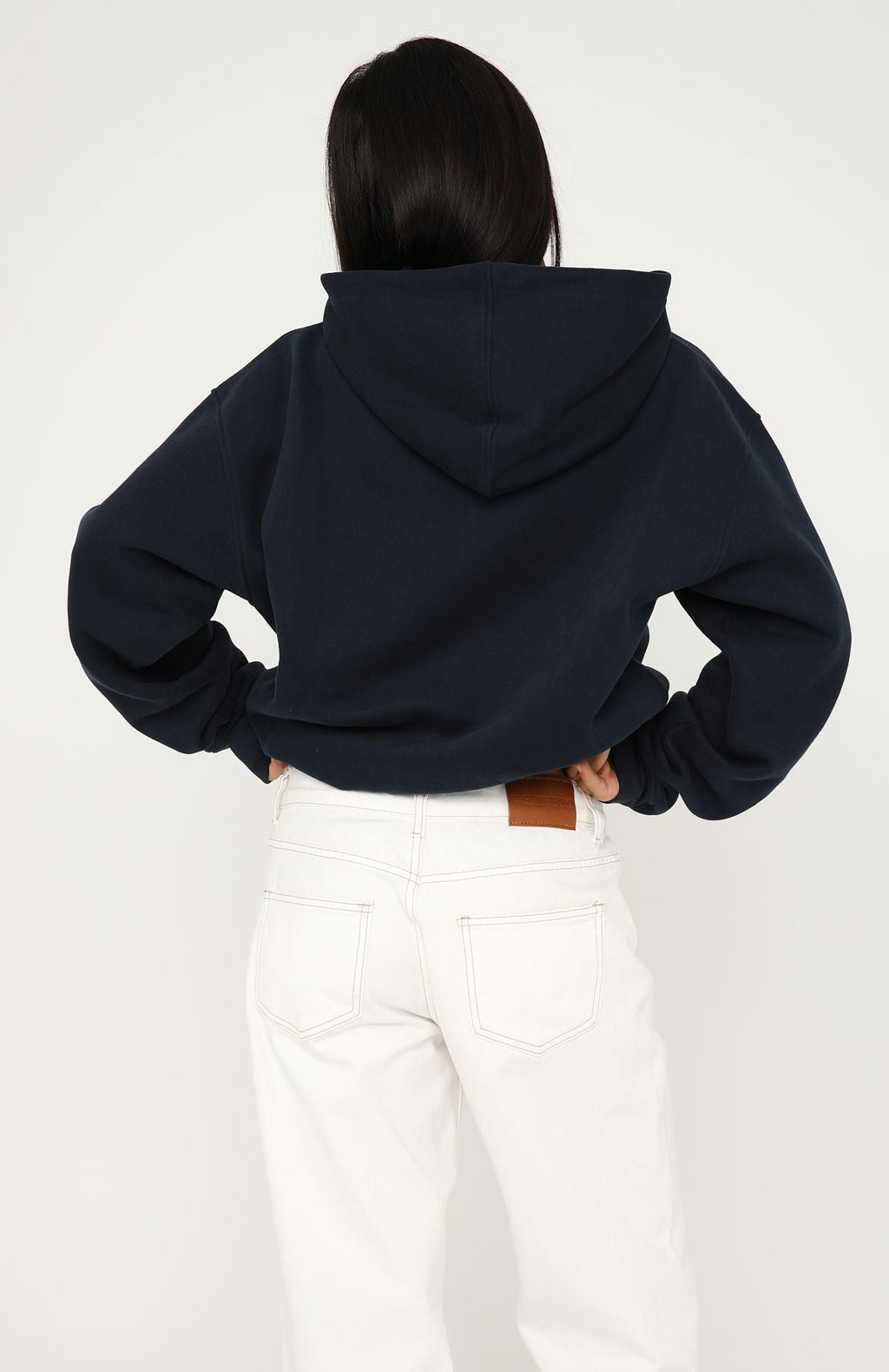 White Fox No Matter What Happens Oversized Hoodie Navy