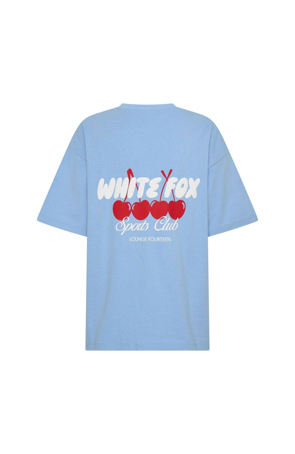 White Fox Club 14 Cassie Oversized Tee Blue